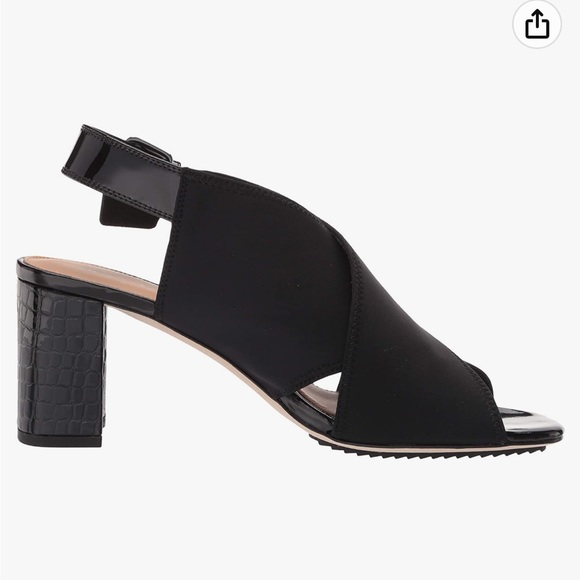 Donald Pliner Black Croco Pyper Slingback - Picture 4 of 15